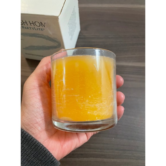 PARTY LITE Juicy Clementine Scented Candle 2 Wick Glass Jar - Picture 4 of 7